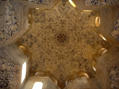 An entrancing, star shaped dome in one of the palaces.